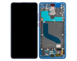 Kijelző Xiaomi Mi 9T (Mi 9T Pro)  (lcd, érintőpanel, átvezető fóliával, előlap kerettel) kék 561010032033
